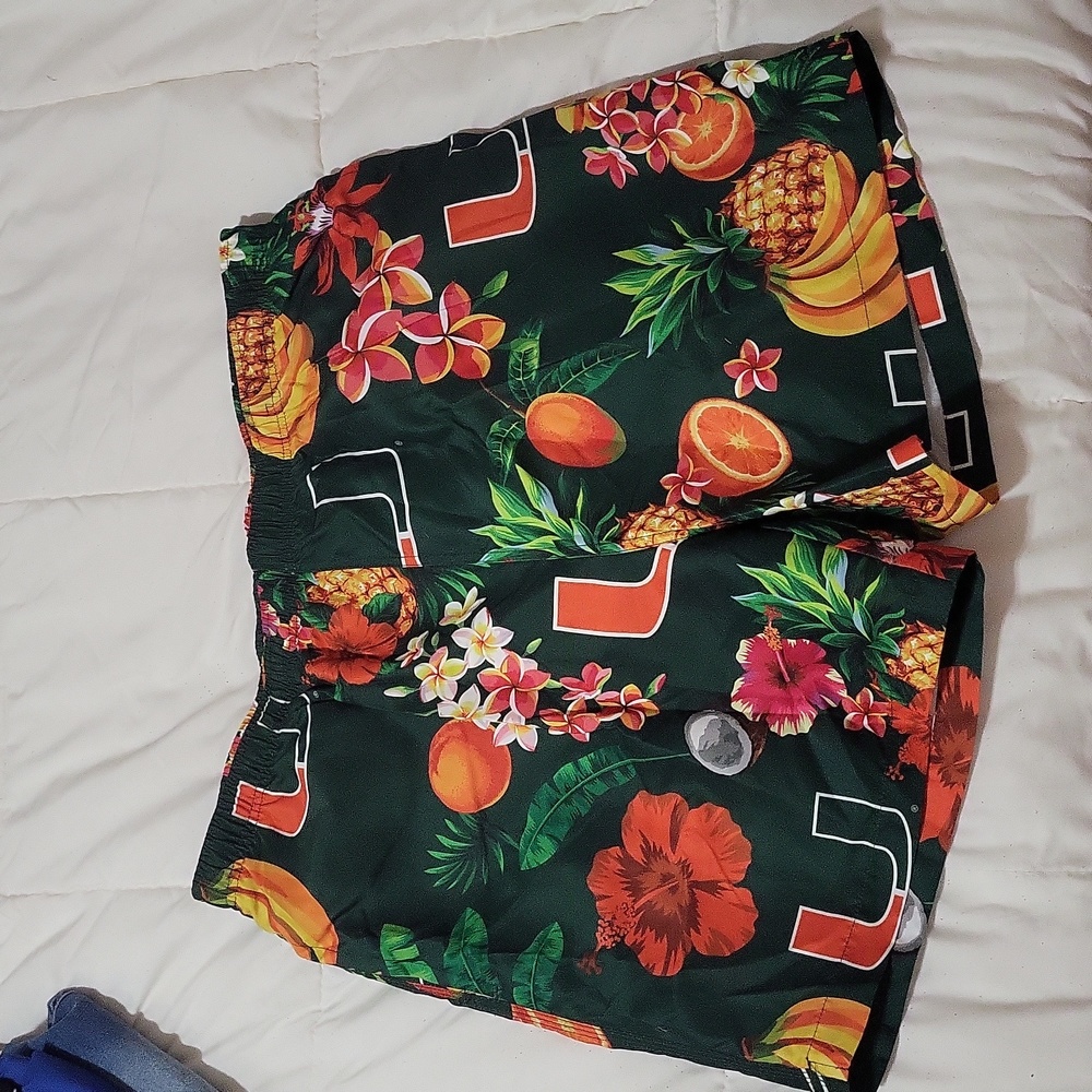Miami Hurricanes swim trunks